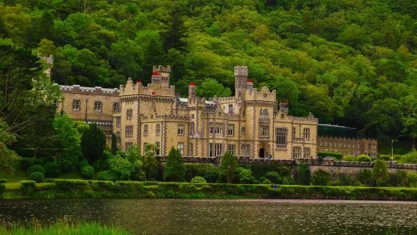 Kylemore Abbey on the lake