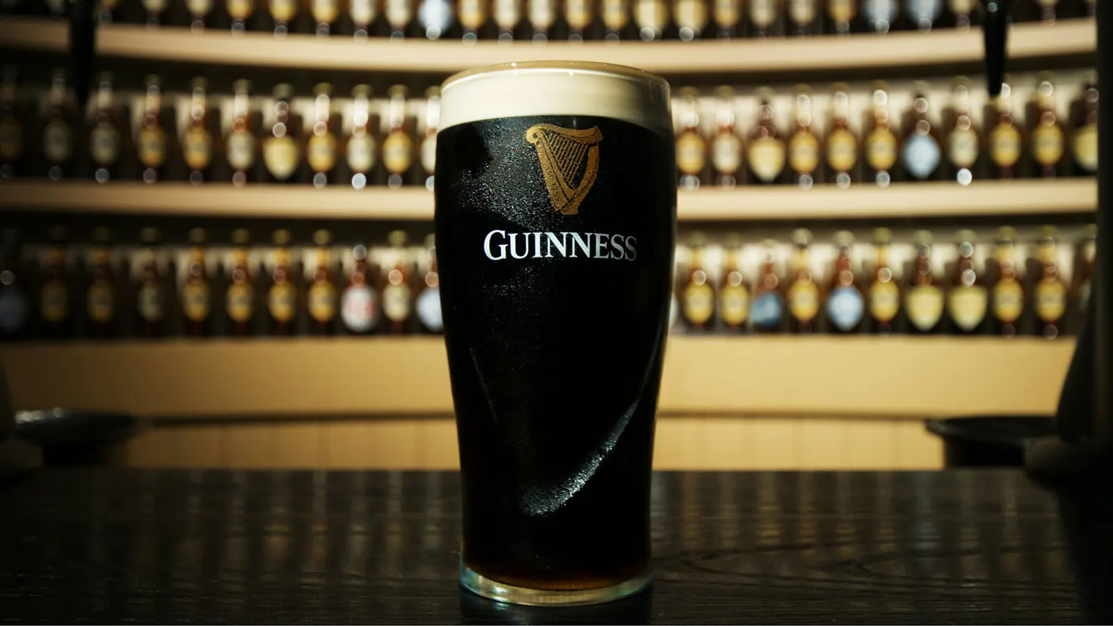 Pint of Guinness in Dublin city