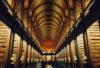 A long angle shot of the Library in Trinity College Dublin, home of the Book of Kells - Chauffeur Driving Tours of Ireland