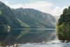 A scenic photo of the lake at Glendalough, Co. Wicklow, Ireland - Chauffeur Driver Tours of Ireland.