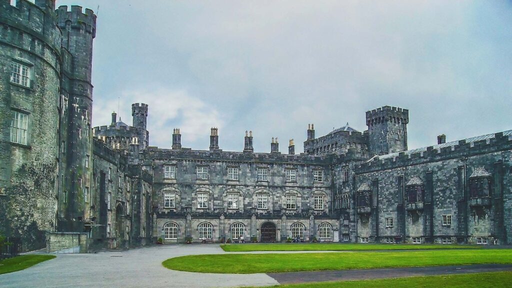 A photo of the main court yard in Kilkenny Castle, Co. Kilkenny, Ireland - Chauffeur Driven Tours of Ireland