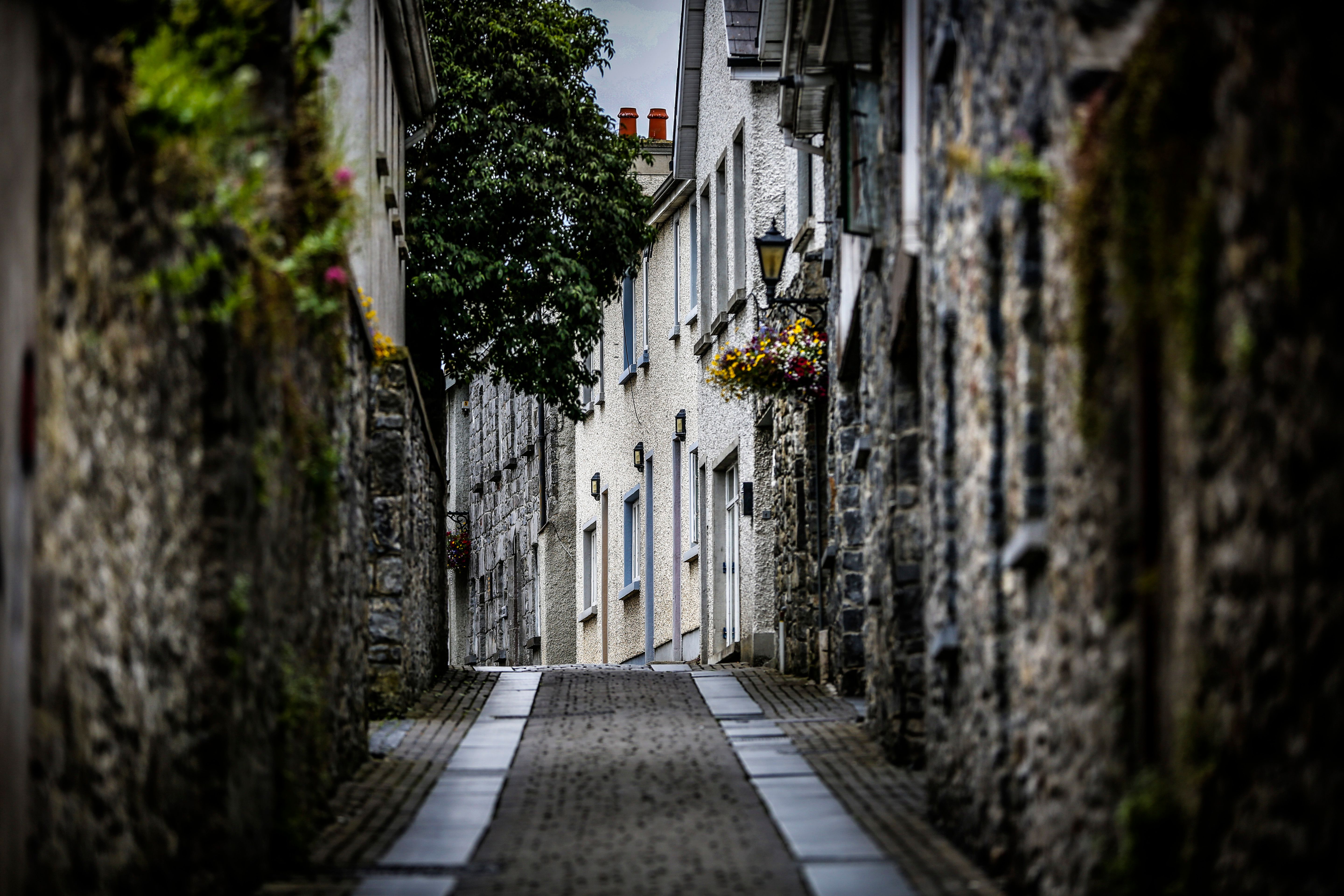 A narrow street in Kilkenny showing it's Norman heritage 