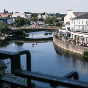 The River Nore stretching through Kilkenny - visit here on our Private Chauffeur Tour from Dublin.