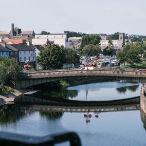 The River Nore stretching through Kilkenny - visit here on our Private Chauffeur Tour from Dublin.