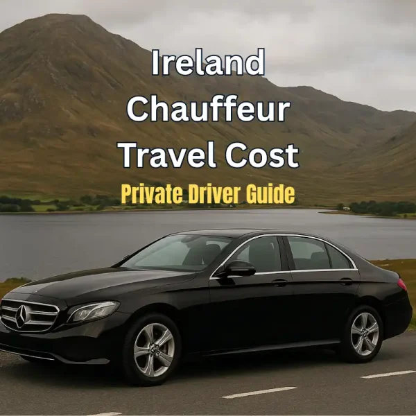 Ireland chauffeur travel cost breakdown with private driver and luxury car services in scenic Irish locations