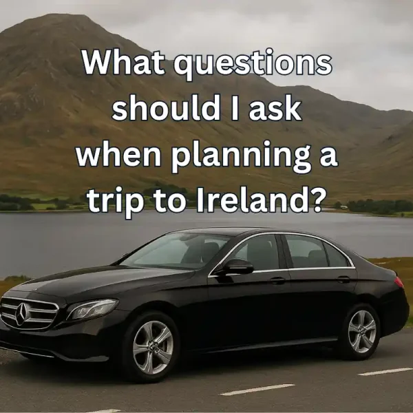 Couple planning a private Ireland tour with map