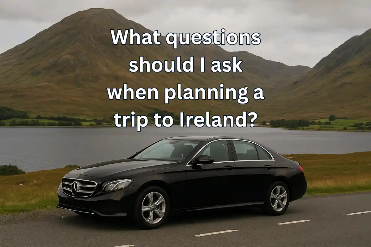 Couple planning a private Ireland tour with map