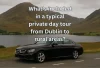 What's included in a typical private day tour from Dublin to rural areas